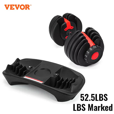 Adjustable dumbbell 52.5 lbs